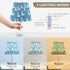 3 Bedside Lamp Alpaca Blue Table Lamp for Bedroom Desk Lamp with USB Port LED Nightstand Color Temperatures
