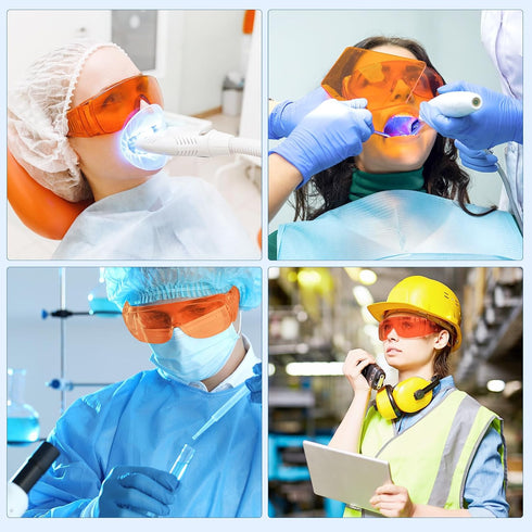 1 Pack JMU Curing Light Glasses Dental, Dental Eyewear for Teeth Whitening LED Protection