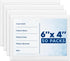 Mifflin-USA Clear Index Card Holder (4x6”, 50 Pack), Self-Adhesive Card Pockets for Organizing Storage Bins
