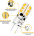 YUIIP G4 LED Bulb, 2W, 12V JC G4 Bi Pin, 20W Halogen Replacement, Warm White 2700K, 10 Pack