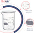 Heavy Duty Glass Beakers, Double Scale Printed Graduation, 6pcs of 250ml, HBKG250A6