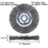 6 Inch Wire Wheel for Bench Grinder, Coarse Crimped Wire 0.012-Inch, 1PC with 1/2'' and 5/8'' Arbor Hole