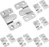 6 Pairs Flush Mount Bracket, 54 x 30mm Interlocking Picture Hanging Hooks, Stainless Steel Photo Frame Hook for
