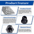 MroMax 25Pcs M6 M6-1.0 304 Steel(18-8) Black Acorn Cap Nuts, Cap Nuts, Stainless Dome Head Hex Nuts, Black Oxide