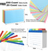 Neando 3’’x5’’ Index Card Holder, Acacia Box with Dividers, 4 Compartments for 600 Cards, Recipe Box