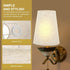 6X6X7 Inches E14 Bulb Linen Fabric Lampshade Beige Semi-Circle Heightened Design for Table and Pendant Lamp Decoration