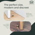 Door Stop Silicone Shock Absorber, Brass with Threaded Base, Includes Screw + Clamping Plug, EVI Hardware