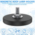 SHCJINGK 18 Pack 1.69 Inch M6 Rubber Coated Magnets Magnetic Base with Threaded Heavy Duty Rare Earth Round