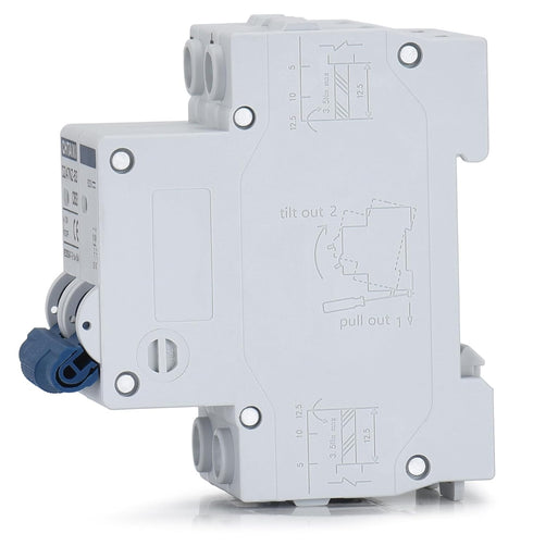 DC Miniature Circuit Breaker, 2 Pole 600V 20 Amp Isolator for Solar PV System, Thermal Magnetic Trip, DIN Rail Mount DC Disconnect Switch C20