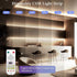 16.4ft/5m 4000K 24V Dimmable 2400LEDs CRI90+ COB Smart LED Strip Light - Natural White Strip Light with Remote Super