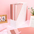 Whaline 24 Pack Dusty Pink File Folders, Letter Size, 4 Colors Gradient Pink with 1/3 Cut Tab