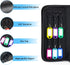 Portable Zippered Key Organizer, Waterproof Fireproof Key Case with 12 Hooks for Rental Management, Portable