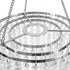 8.6 inches Sparkling Iridescent Beaded Chandeliers Diameter for Wedding Centerpiece Living Room Bedroom Event Party