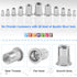 Glarks 20Pcs 3/8''-16UNC 304 Stainless Steel Rivet Nuts Flat Head Threaded Insert Nutserts Set