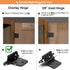 4 Pack (2 Pair) Matte Black Self Closing Cabinet Hinges for Flush Mount Kitchen Cabinet Door