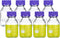 PATIKIL 8 Pack Reagent Media Storage Bottles, 250ml Borosilicate Glass Round Bottles with GL45 Blue Screw Cap