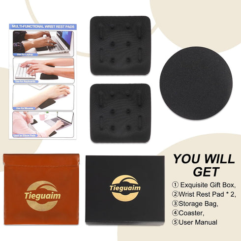 Ergonomic Wrist Rest for Laptop, Upgraded Laptop Wrist Support Pad for Computer Keyboard, Relieve Wrist Pain and Carpal