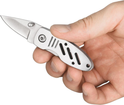 Mini Keychain Knife, Small Folding Pocket Knife with 1.6 Inch Blade, Perfect EDC Tool for Women and Teens