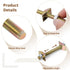 10 Pack Countertop Connector, Furniture Fastening Connectors, Miter Draw Bolt Flip Connector, 5/16" x 3-1/2"