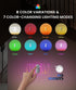(2 Pack) Dimming, LOFTEK Motion Sensor Night Light - Rechargeable RGB Color Changing Wall Light, Stepless Battery