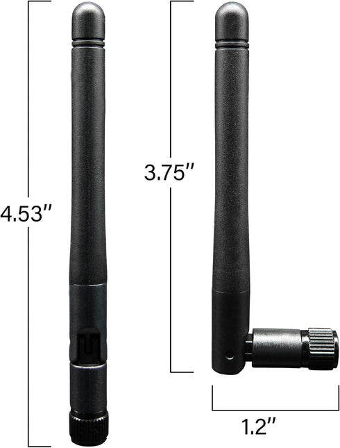 Rydocyee 6 2.4Ghz 5Ghz 5.8Ghz 3dBi M.2 4 Pack WiFi Antenna PC Bluetooth Antenna, WiFi Dual Band with RP-SMA Male (