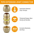 5/8-Inch AC Pipe Joint Connectors, Free Welding Brass Coupler Adapters for Air Conditioning Copper Pipe