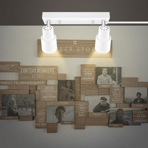 2-Light 2 Kitchen/Bedroom,Bulb Plug in Track Lighting Fixtures Ceiling, White Track Light LED, Track Lights with Cord