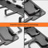 YueTong All Metal Garden Tool Organizer, Heavy Duty Adjustable Wall Mount Holder with Hooks (3 Pack)