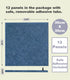 Large Cork Board Alternative - 12 Pack Felt Wall Tiles, 47"x35", Ocean Blue