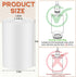 3 1-5/8 Inch E26 4"w 6"h, Teenyyou Pcs White Frosted Glass Shade Replacements for Pendant Light Fixtures Glass Lamp