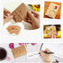 linenb 140pcs &40pcs Set Blank Gift Card Envelope With Heart Closure Vintage Note Greeting For Wedding Party Invitation