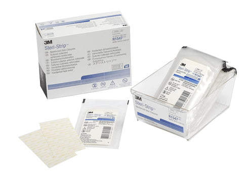 Steri-Strip 3M Reinforced Adhesive Skin Closures, R1547, 1/2 in x 4 in (12