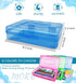 Plastic Translucent Pencil Box, Pencil Cases with Snap-Tight Lid for Pens, Pencils, School and Office Supplies, 1 Pack