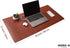 Nordik Leather Desk Mat, Whiskey Brown, Premium Mouse Mat & Desk Pad Protector, 35 x 17 Inch, Felt Vegan Leather