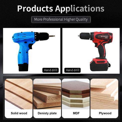 KATUR Adjustable Circle Hole Cutter Saw Kit, 30mm to 120mm, Wood Drywall Drill Bit Saw