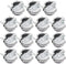 15Pack 1/2" NM Clamp Type Cable Connectors for Metallic Conduit, Protect Cables Silver-Zinc