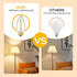 Leools E26 Vintage Edison Bulbs 8W Dimmable LED, Soft White 3000K, 800lm, 6 Pack