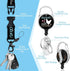 Piefly Lanyards for Id Badges, Funny Badge Holder with Retractable Badge Reel Clip, Chicken Work Card Name Tag Keychain