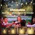 75FT 35+3 Bulbs, 2FT Bulbs Dimmable Commercial Outdoor String Lights with Waterproof Apart, & Connectbale, Grade Patio