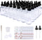 48 Pack 2oz Clear Glass Bottles, with Glass Eye Droppers for Essential Oils & Lab Chemicals
