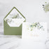 50 PACK 4x6 PONATIA Gold Foil Thank You Cards With Sage Green Envelopes, Floral Printing Greeting Cards With Adhesive