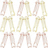 LUOZZY 40pcs Metal Arrow Shaped Paper Clips, Colorful Clips for Home, Office, School - Rose Gold + Gold