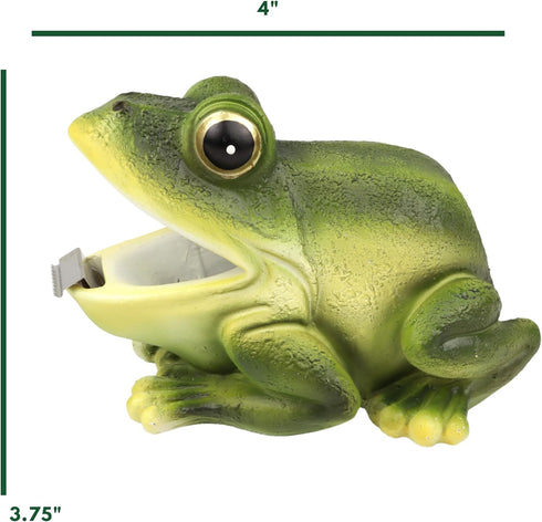 Tree Frog Tape Dispenser - Office Desk Accessory Gift, 5.5" x 4" x 3.75"