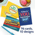 96 Set T MARIE Appreciation Cards with Envelopes - Team Gifts, Teacher Gifts Bulk, Volunteer and Employee Appreciation