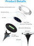 8 Packs, 12 Biling Solar Ground Lights Outdoor LEDs Bright Flat Solar Lights Outdoor Waterproof Solar Powered for Yard
