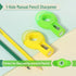 6 Pack, 2-in-1 Mr. Pen- Manual Pencil Sharpener & Eraser, Manual Sharpeners, Multicolored Sharpener with Eraser Fun