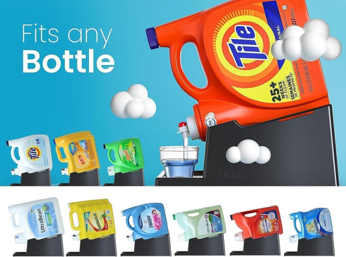 Skywin TidyFriend Liquid Laundry Detergent Holder Stand with Drip Tray & Rubber Feet, Stand for Laundry Room
