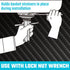 DURATECH Long Reach Basket Strainer Wrench, Universal Sink Strainer Wrench with Sliding Handle, Double End, 1/2" & 3/8"