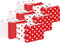 Barker Creek Red & White Dot File Folders, Set of 36, Multi-Design, Letter Size, 1/3 Cut Tabs, Office Supplies