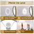 Bruislard 10 Pack E27 3/7" Lamp Shade Adapter Ring, to Lampshade Reducer Rings, Lampshade Making Supplies Adapters